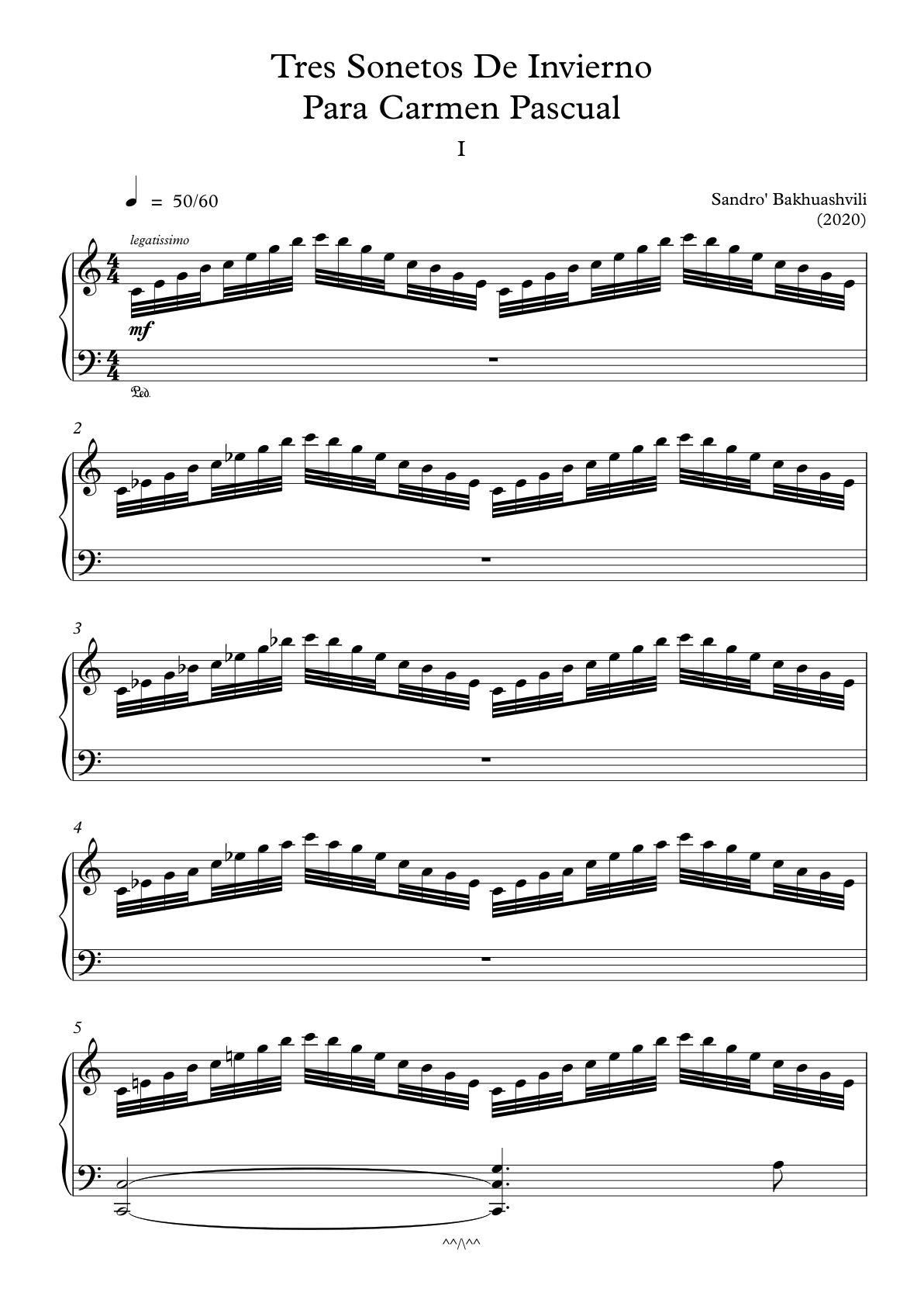 Partitura Soneto I