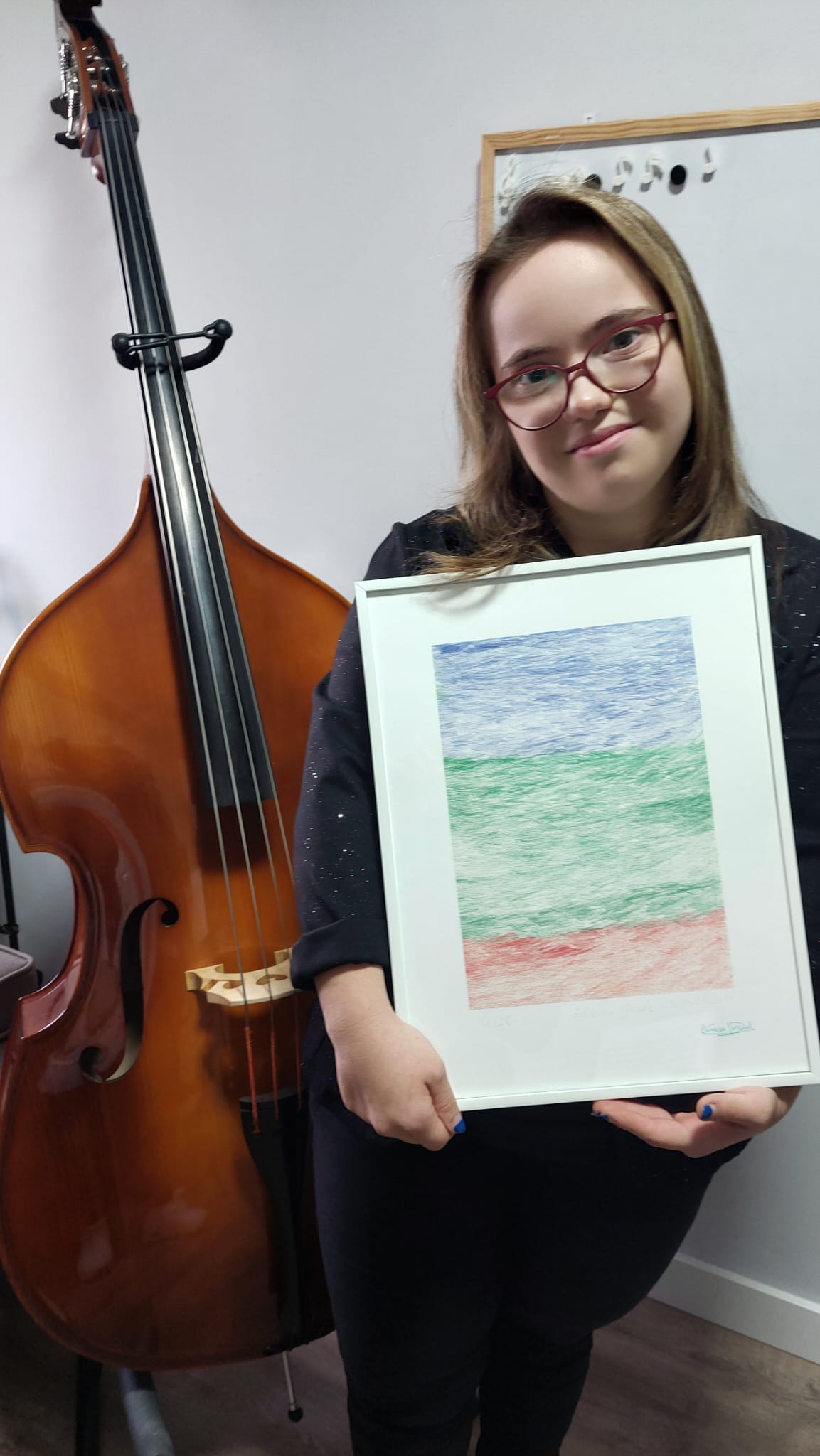 Lucía Sanguino Llanos. Contrabajo. Ed Giclée, 11_25. CP. 13.09.2019