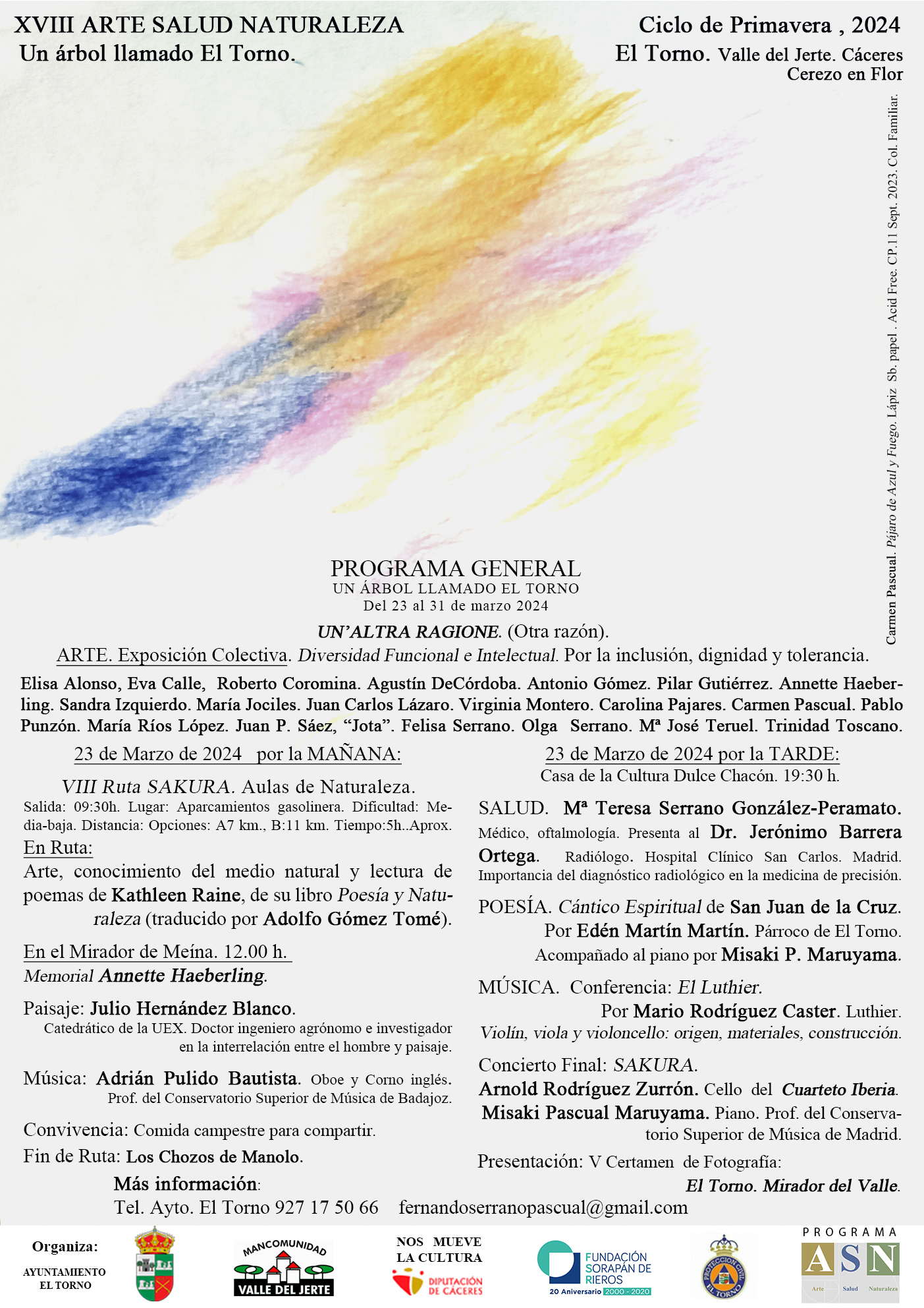 Cartel XVIII Ciclo Arte Salud Naturaleza