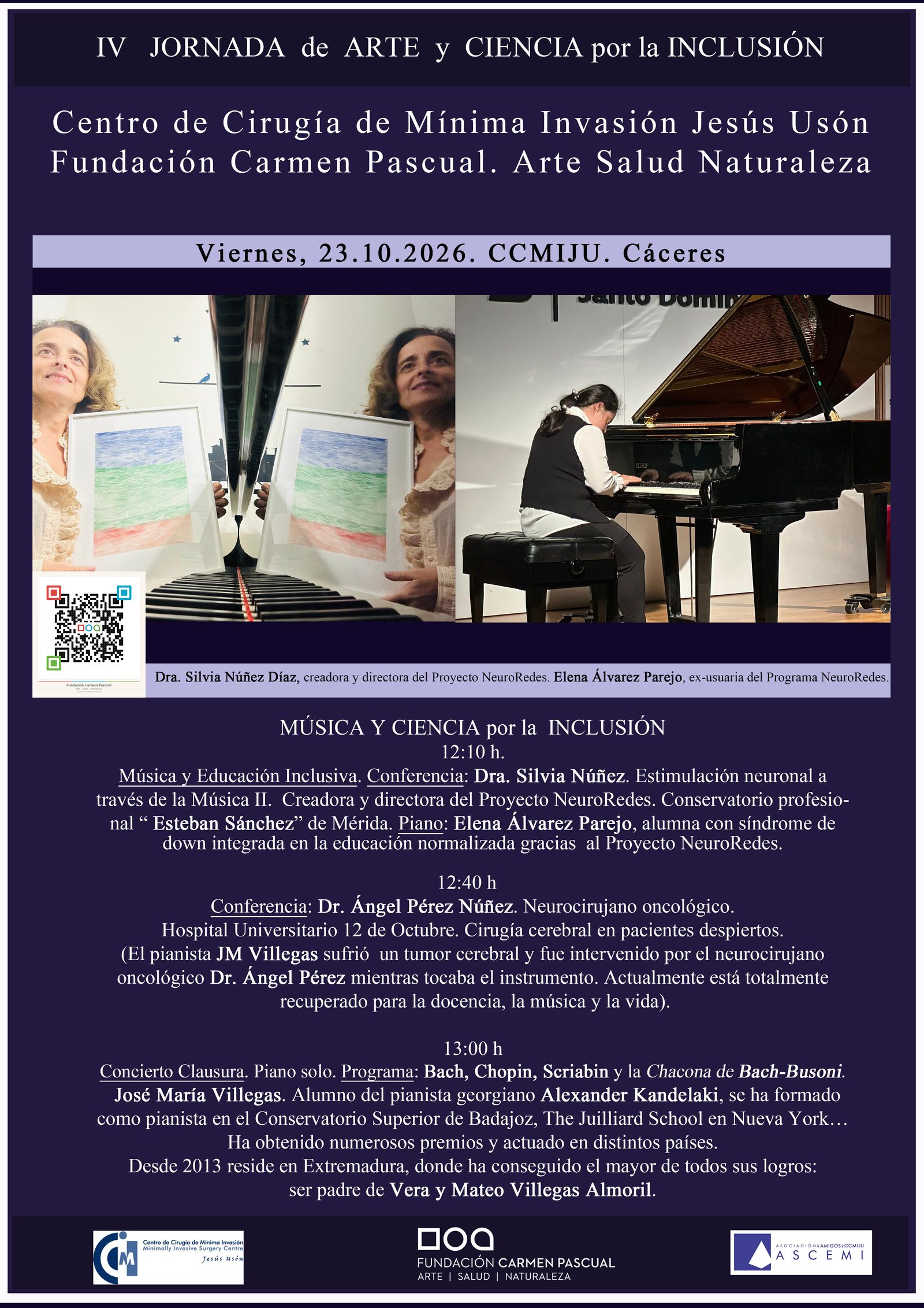 Cartel de la Dra. Silvia Núñez Díaz y Elena Álvarez Parejo, del Proyecto NeuroRedes